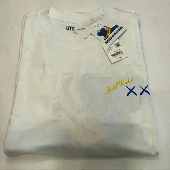 KAWS x Uniqlo Warhol UT Graphic T-shirt White. Brand New Size L - Picture 5 of 5